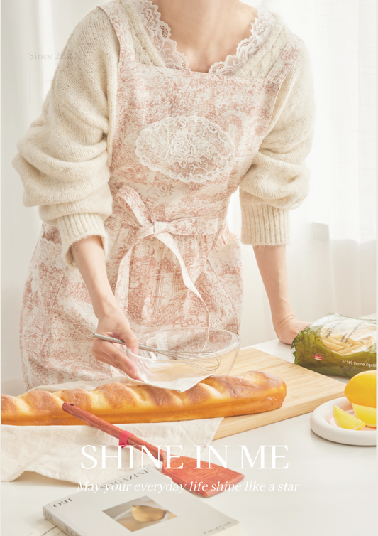 Beauté Apron (Pink Brown)